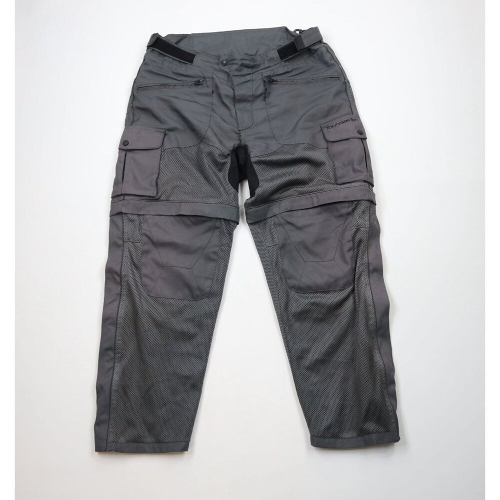 Tourmaster Mens XL Tracker Air Pant Convertible Zip Off Motorcycle Pants Gray